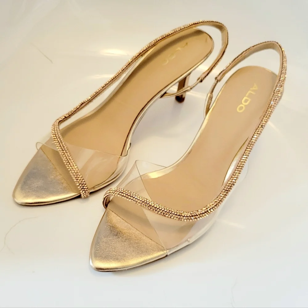 ALDO Twist Strap Sling Back Shoe Sz. 7.5 - Picture 4 of 14